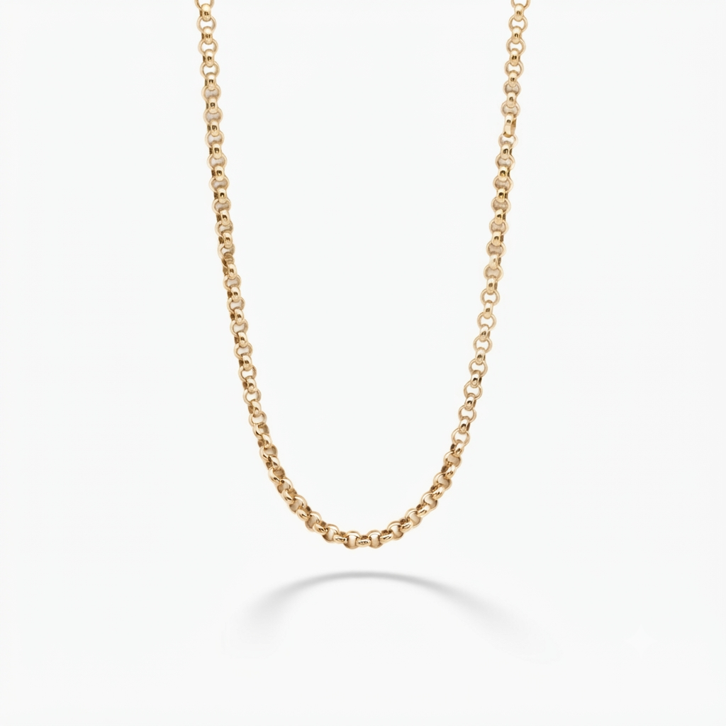9K Yellow Gold Belcher Link Chain 27''