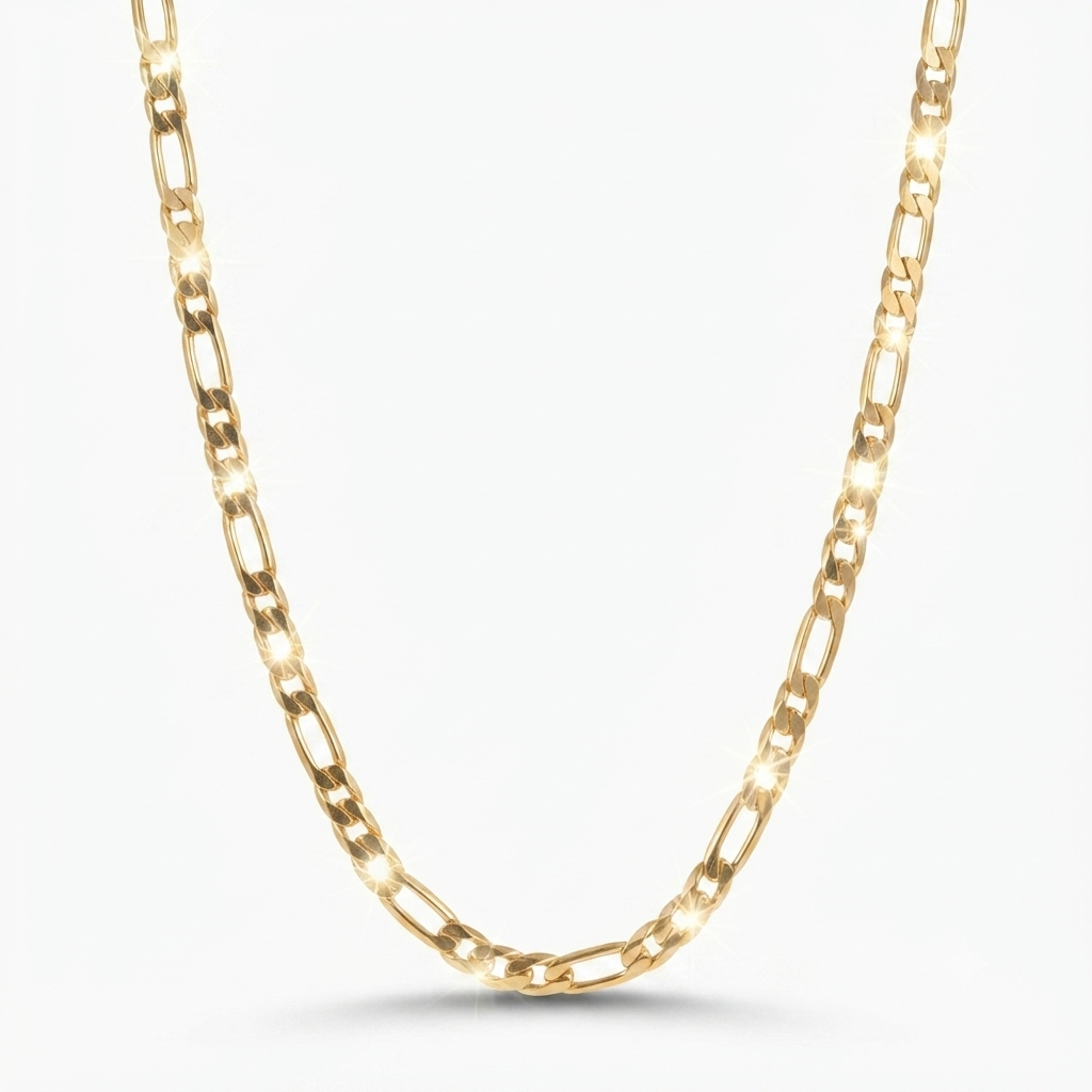 9K Yellow Gold Figaro Link Chain 23.5''