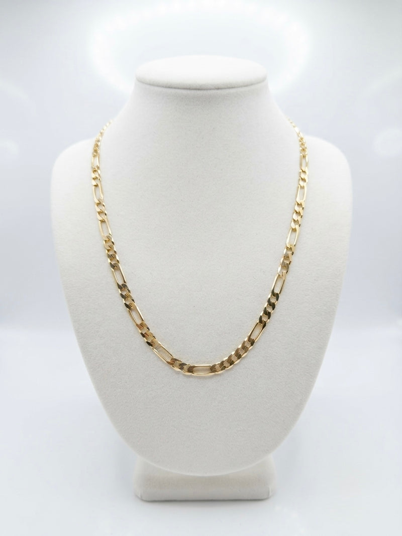 9K Yellow Gold Figaro Link Chain 23.5''