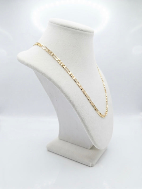 9K Yellow Gold Figaro Link Chain 23.5''