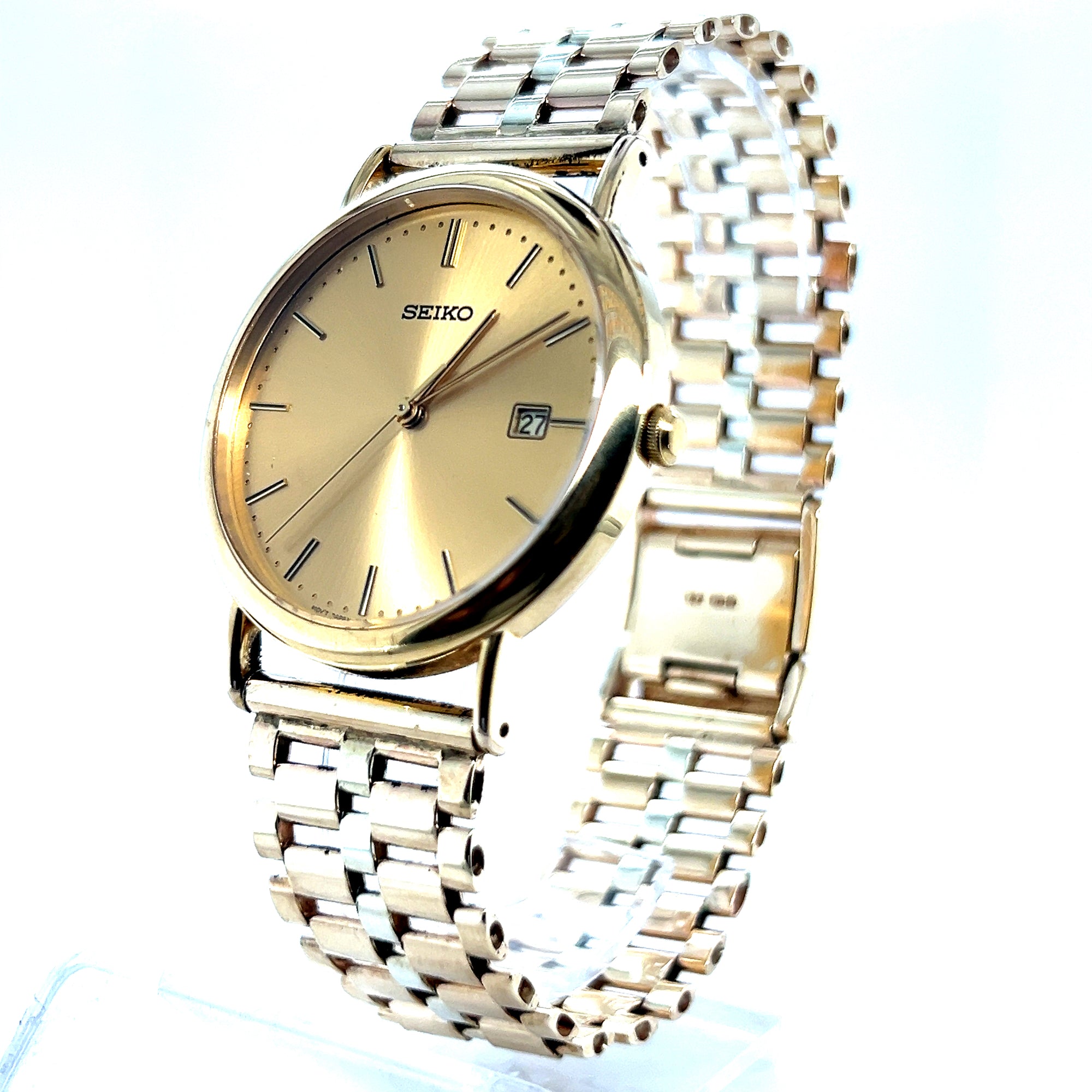 SEIKO Gents 9ct Gold Wrist Watch