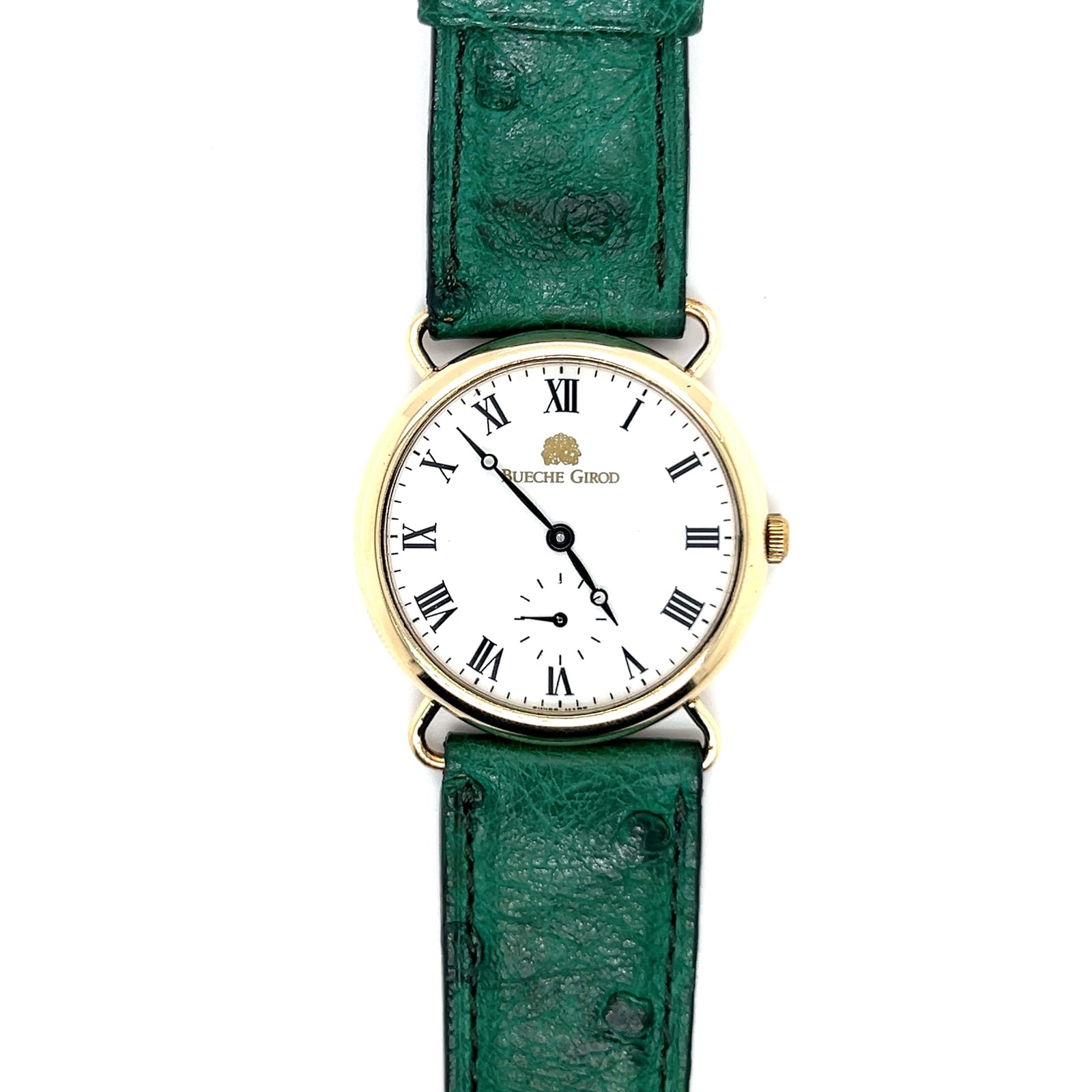 Bueche Girod 9ct Gold Gents Wrist Watch - New
