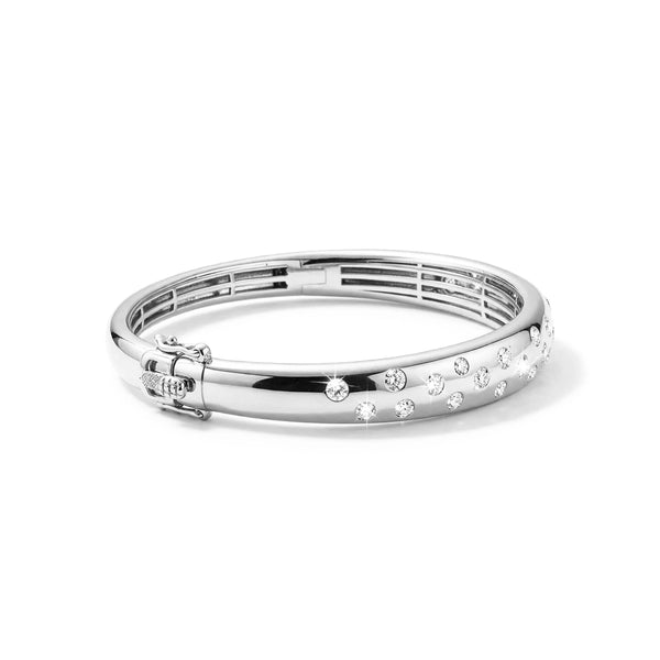 9K White Gold 1.35ctw Lab-Grown Diamond Flush-Set Bangle