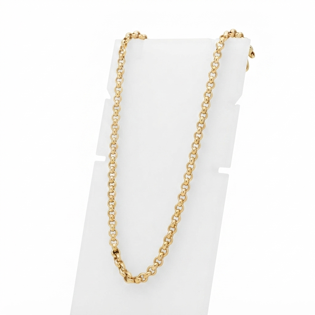 9K Yellow Gold Belcher Link Chain 27''