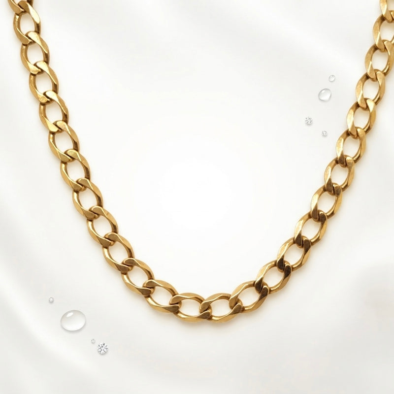9K Yellow Gold Curb Link Chain 30.5''