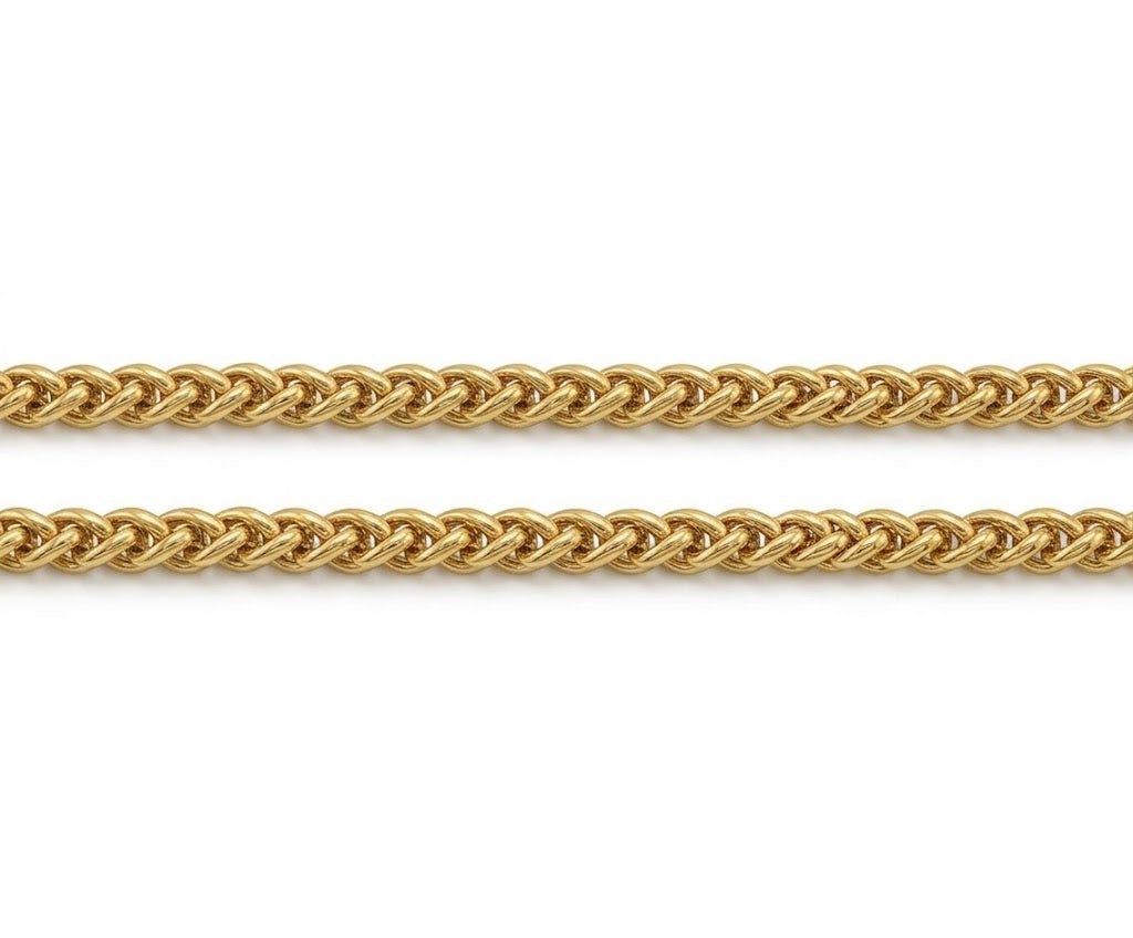 9ct Yellow Gold Spiga Chain (2.5mm)