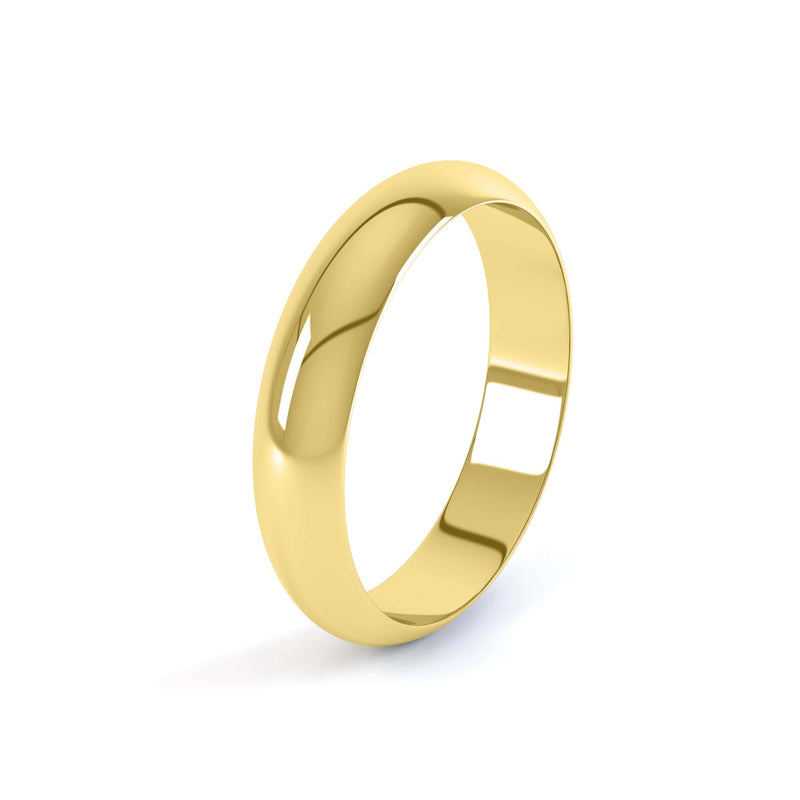 Ladies D Shape Wedding Ring