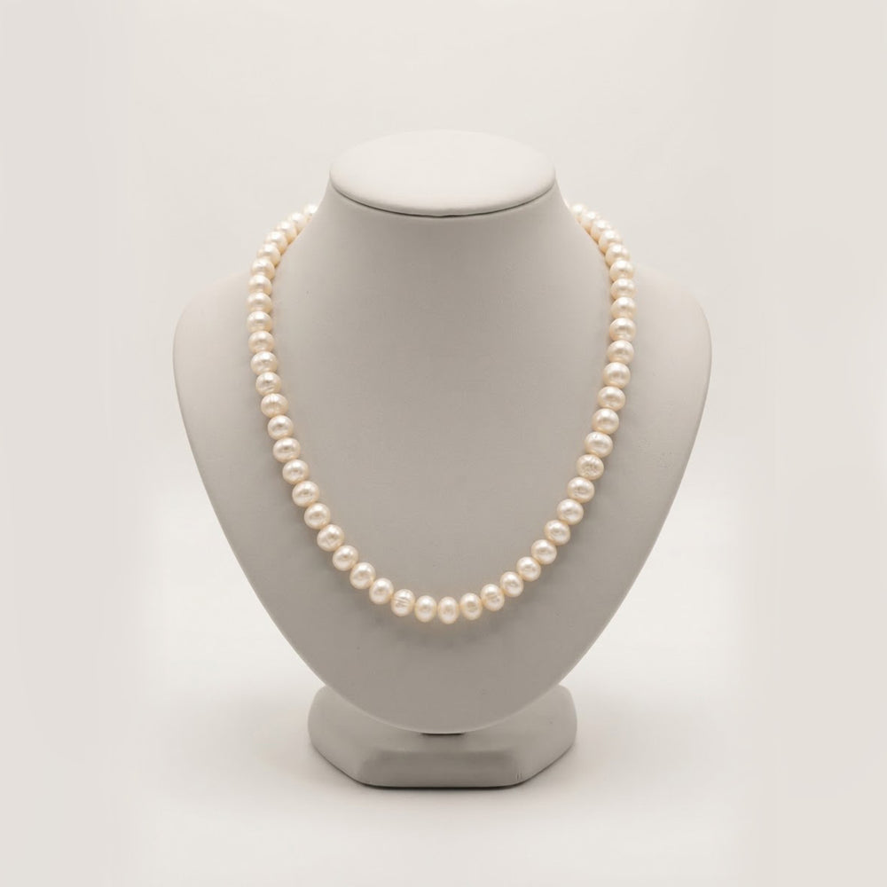 Sterling Silver 59-Pearl Strand Necklace 18''
