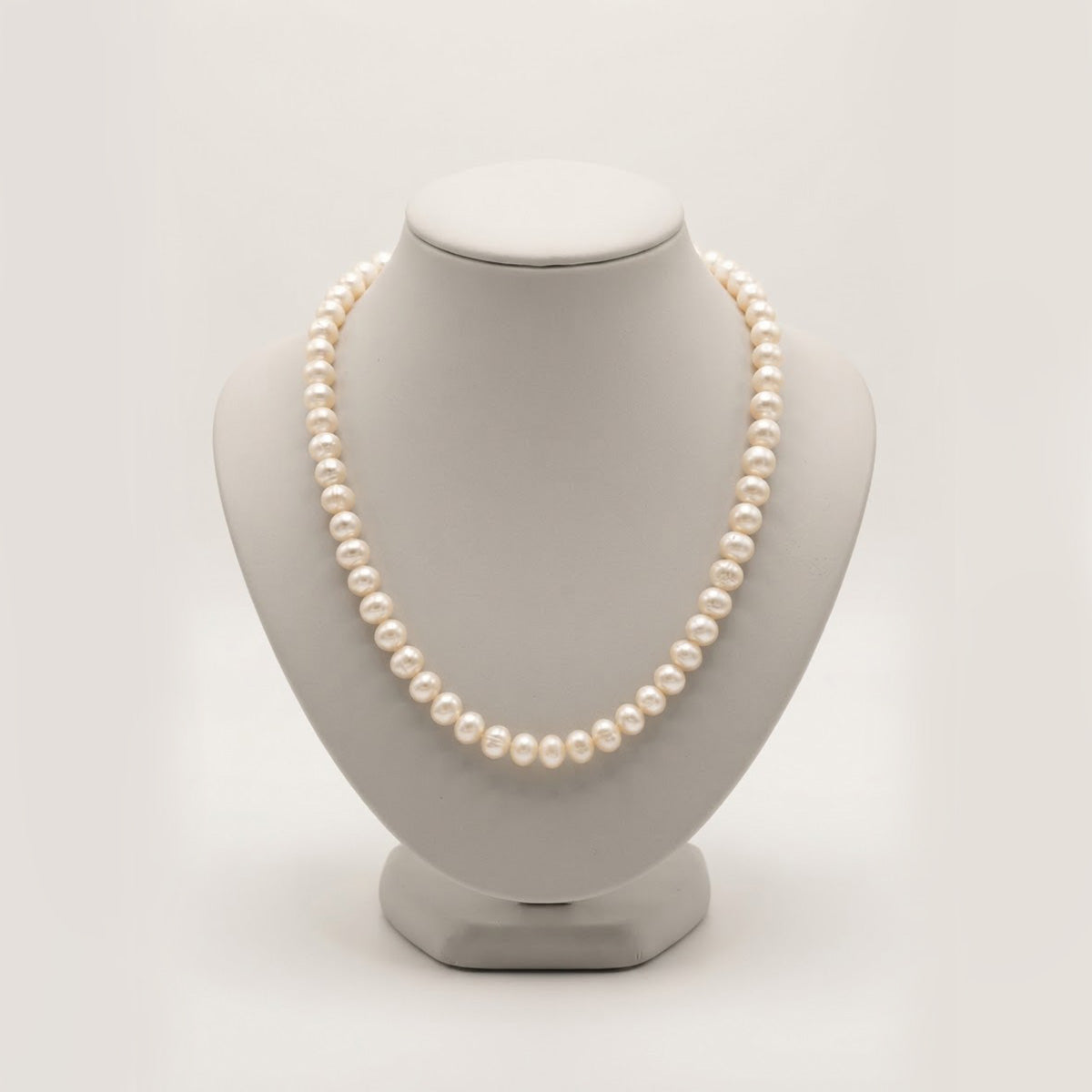 Sterling Silver 59-Pearl Strand Necklace 18''
