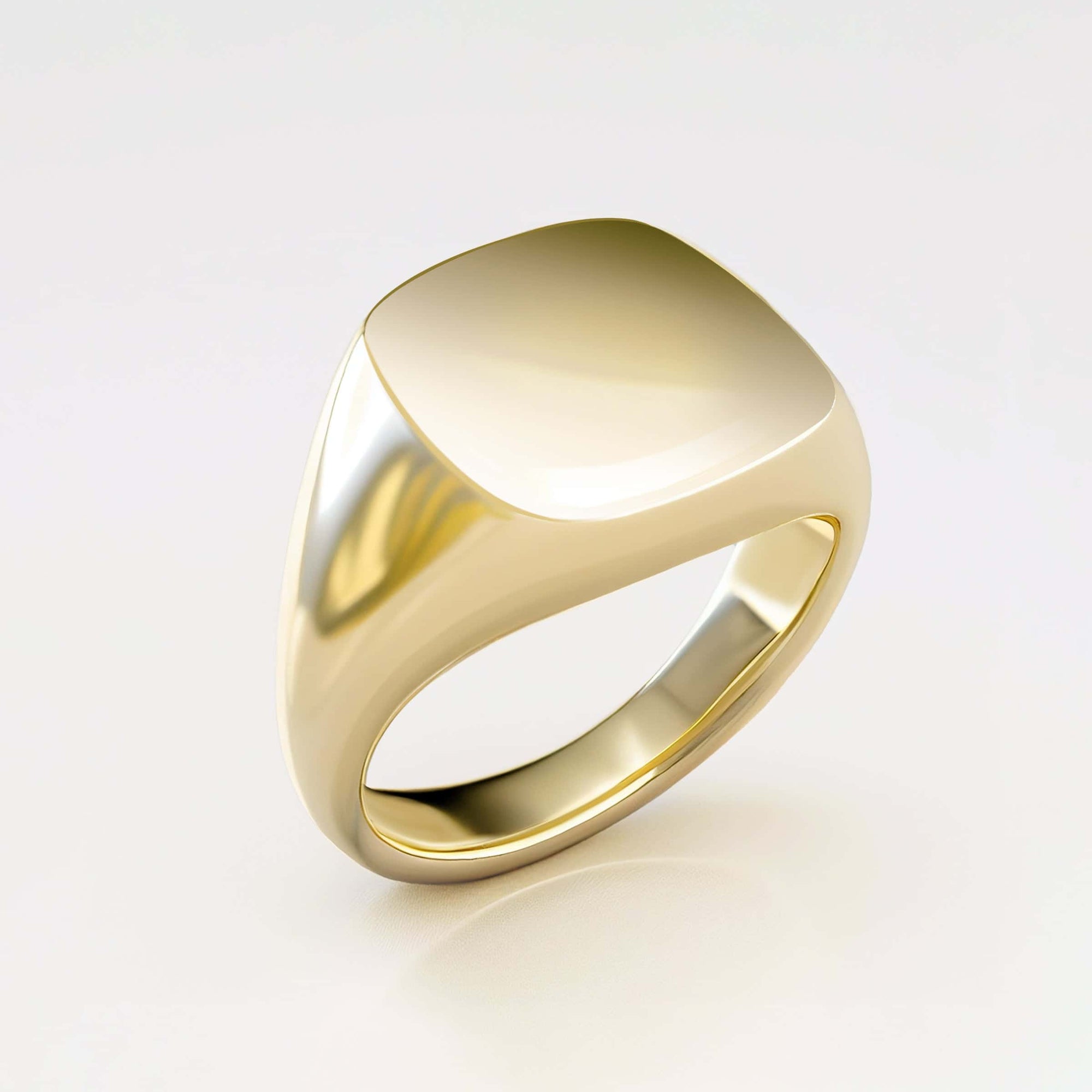 Mens Cushion Signet Ring