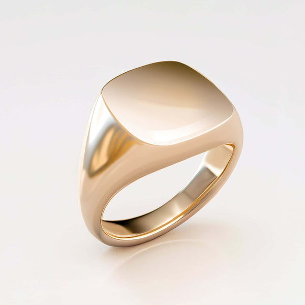 Ladies Cushion Signet Ring