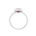 Garnet Rubover Stacking Ring