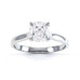 Cushion Cut Centre Stone, 4 claw, Diamond Engagement Ring with Tapered Shoulders