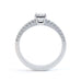 Diamond Engagement Ring- Oval Cut With Double Row Diamond Set Shoulders