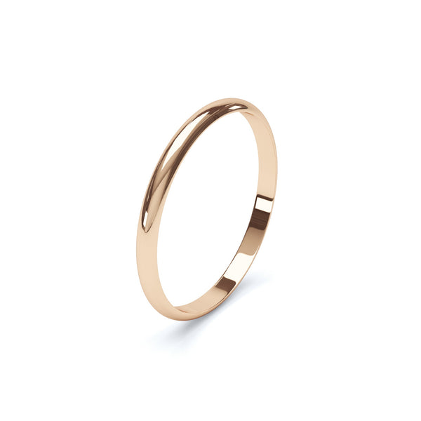 18ct rose gold ring 4mm medium band