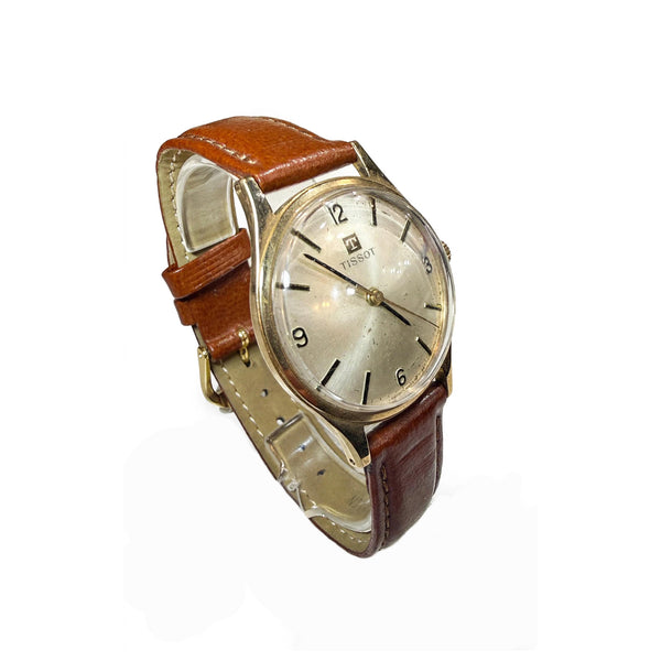 9K Yellow Gold Vintage Tissot Mechanical Dress Watch