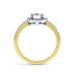18ct Gold  Halo Diamond Engagement Ring - Round Shape
