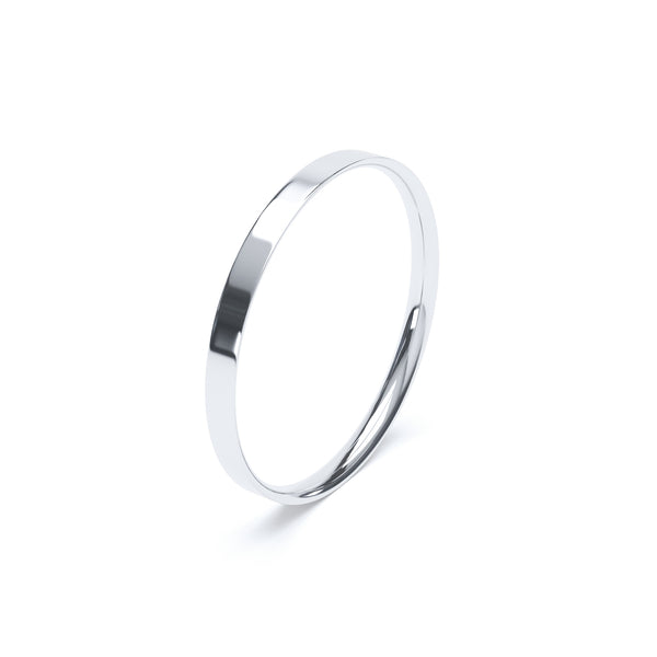 Ladies Flat Court Wedding Ring