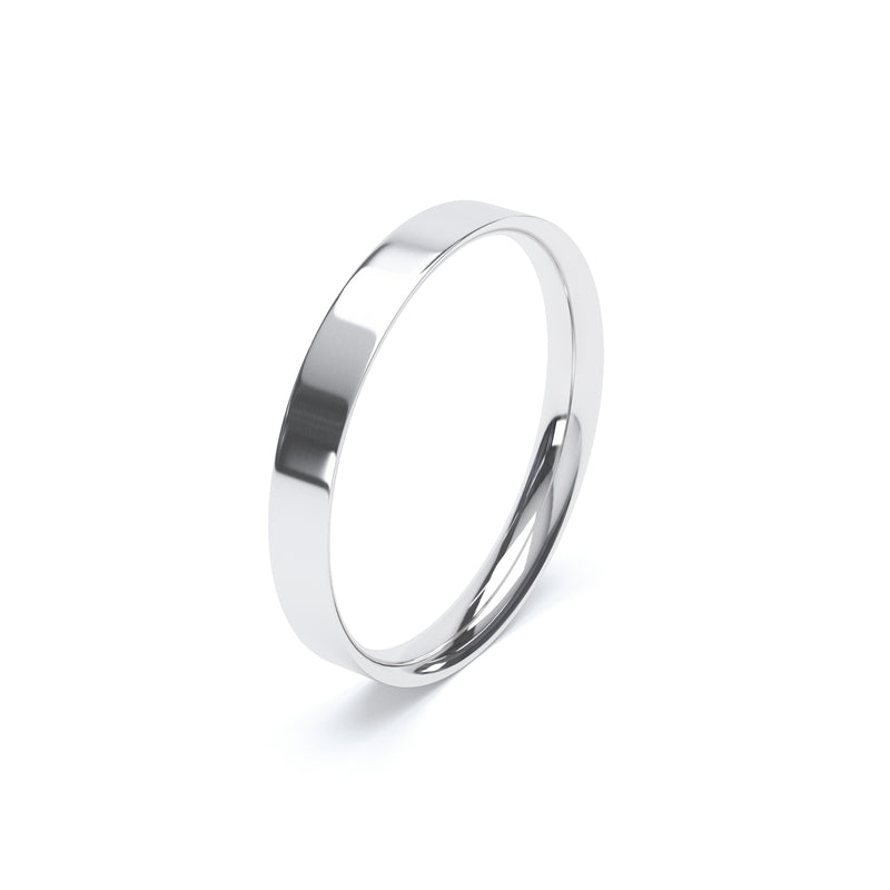 Ladies Flat Court Wedding Ring
