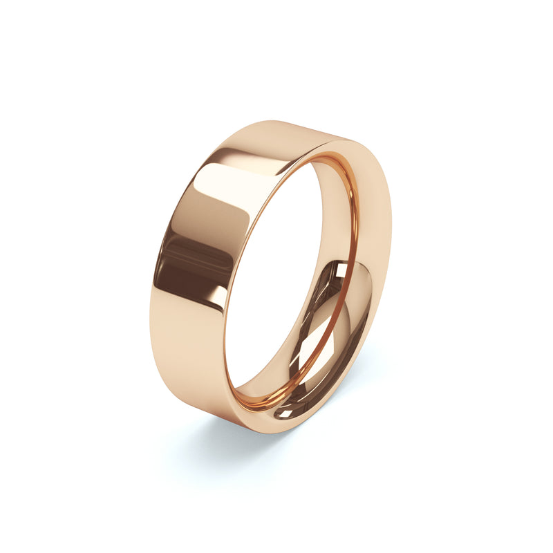 Ladies Flat Court Wedding Ring