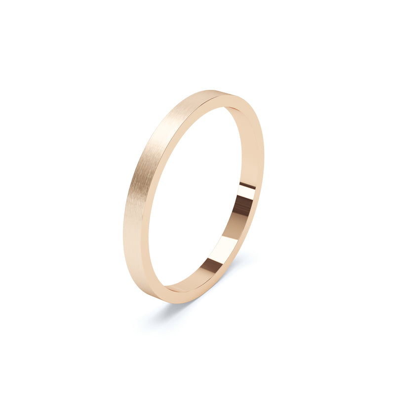 Ladies Flat Wedding Ring