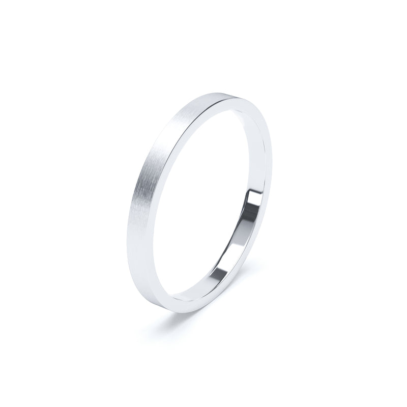 Ladies Flat Wedding Ring