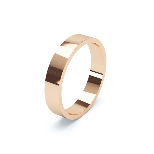 Mens Flat Wedding Ring