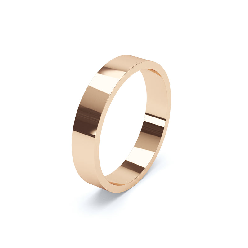 Mens Flat Wedding Ring
