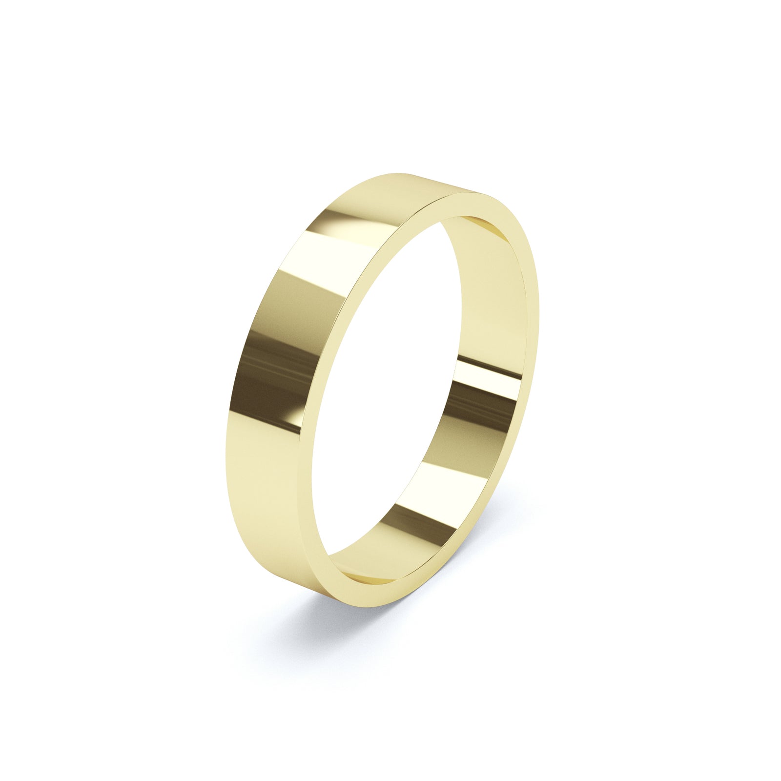 Mens Flat Wedding Ring