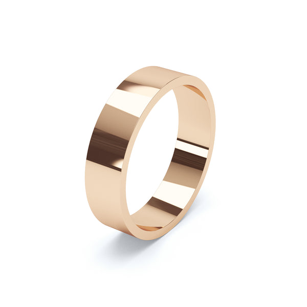 Mens Flat Wedding Ring