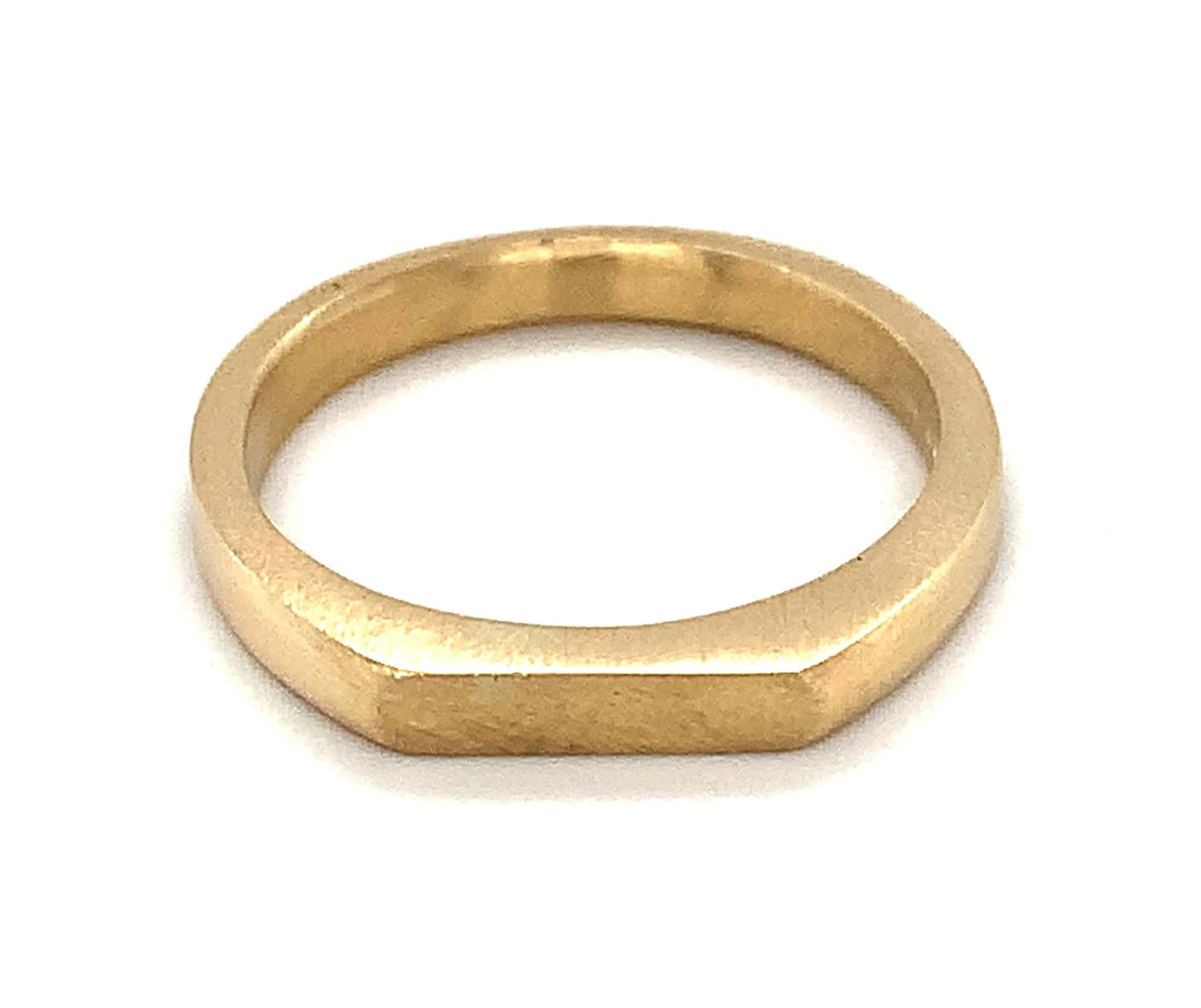 Slim Thin Signet Ring