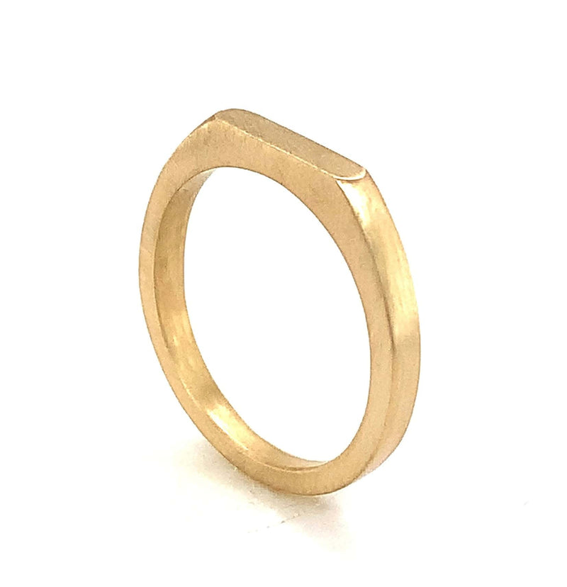 Slim Thin Signet Ring