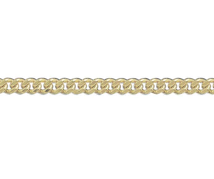 9ct Yellow Gold Curb Chain (4.2mm)