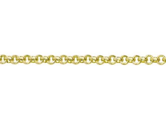 9ct Yellow Gold Round Belcher Chain (2.3mm)
