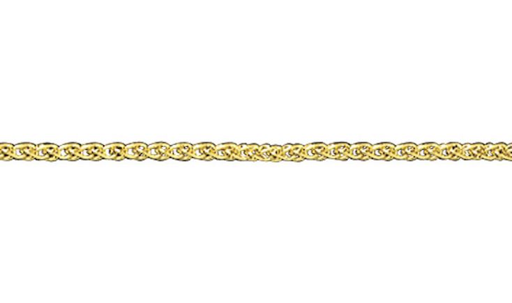 9ct Yellow Gold Spiga Chain (1mm)
