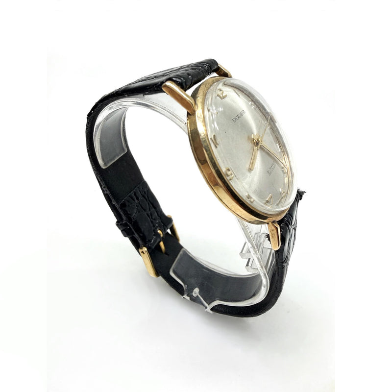 Vintage 9K Yellow Gold Excalibur 21 Jewels Incabloc Watch