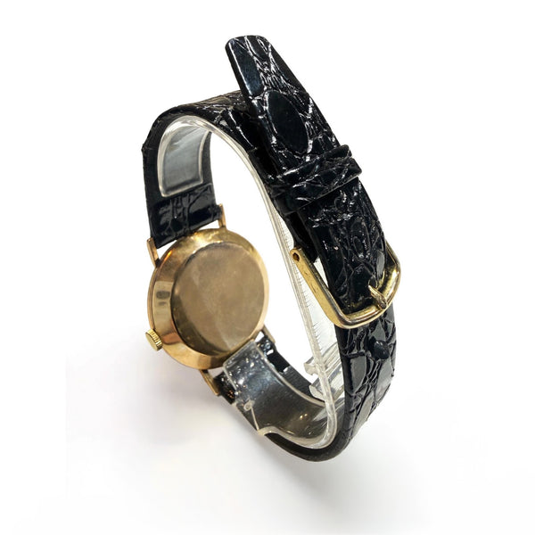 Vintage 9K Yellow Gold Excalibur 21 Jewels Incabloc Watch