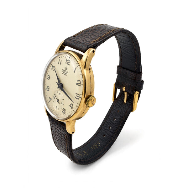 Smiths De Luxe Gents 9K Gold Wrist Watch