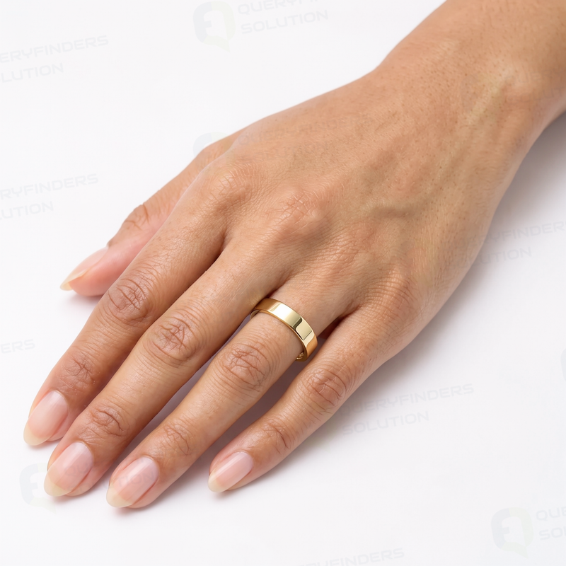 Ladies Flat Court Wedding Ring