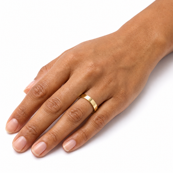 Ladies Flat Wedding Ring