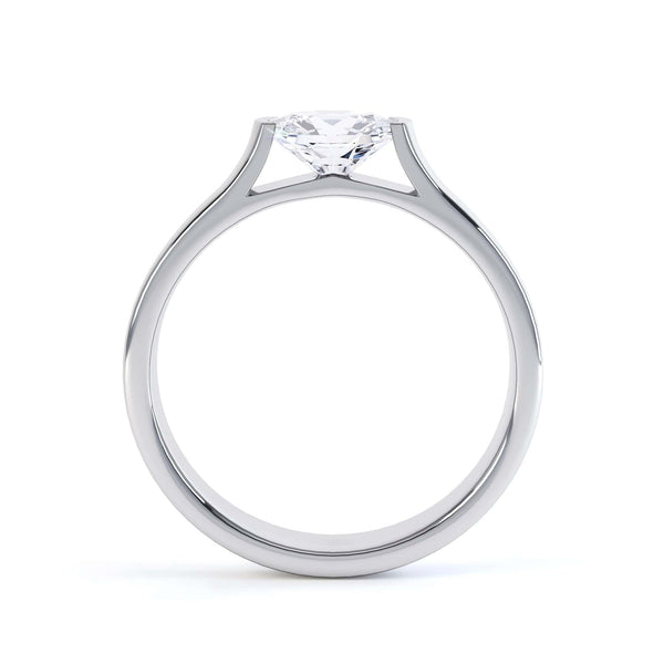 Oval Cut Centre Stone, Tension set , Diamond Engagement Ring