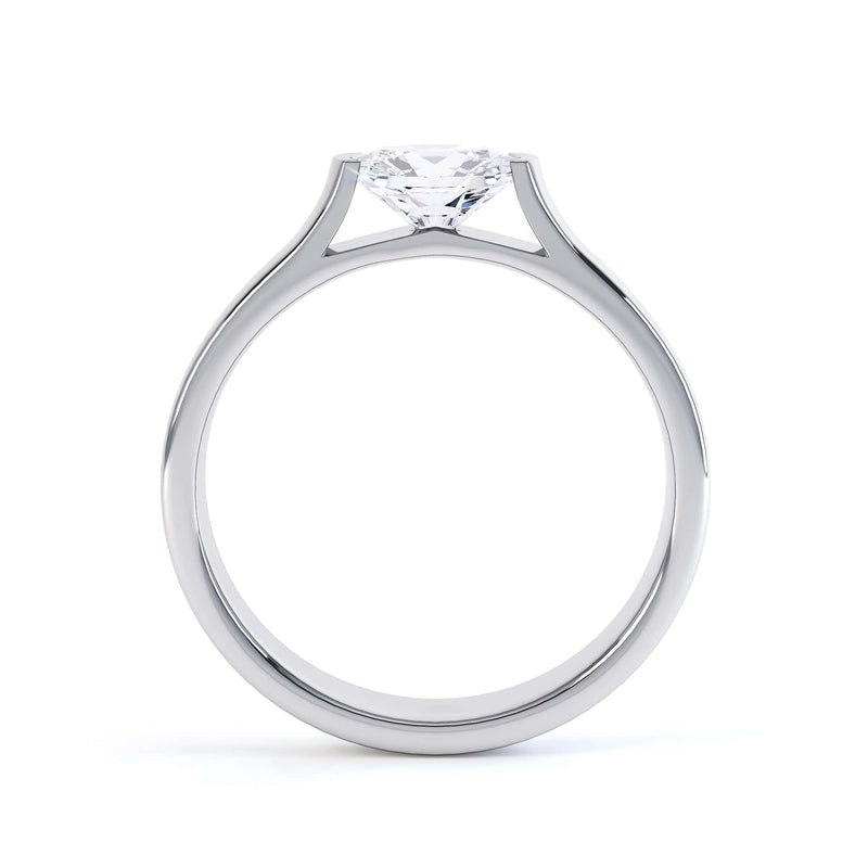 Oval Cut Centre Stone, Tension set , Diamond Engagement Ring