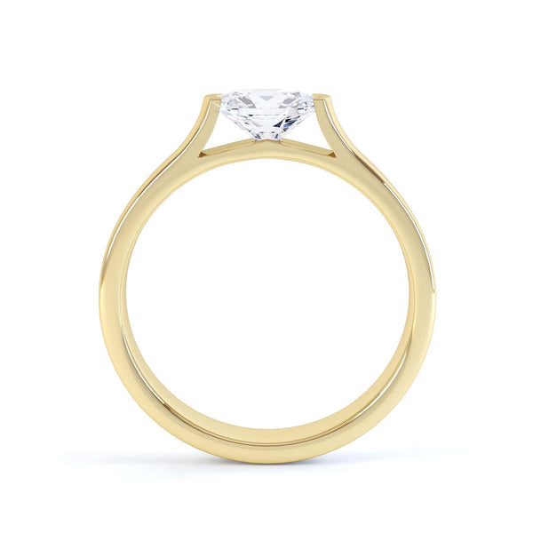 Oval Cut Centre Stone, Tension set , Diamond Engagement Ring