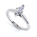 Marquise Cut Centre Stone, Two V claw, Diamond Engagement Ring with split shoulders
