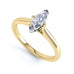 Marquise Cut Centre Stone, Two V claw, Diamond Engagement Ring with split shoulders