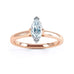 Marquise Cut Centre Stone, Two V claw, Diamond Engagement Ring with split shoulders