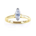 Marquise Cut Centre Stone, Two V claw, Diamond Engagement Ring with split shoulders