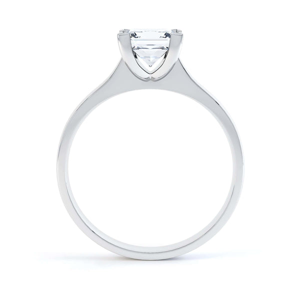 Princess Cut Centre Stone, 4 V claw, Diamond Engagement Ring