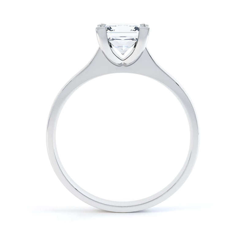 Princess Cut Centre Stone, 4 V claw, Diamond Engagement Ring