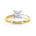 Princess Cut Centre Stone, 4 claw, Diamond Engagement Ring